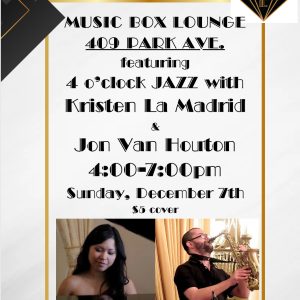 4 O'Clock Jazz with Kristen La Madrid & Jon Van Houton